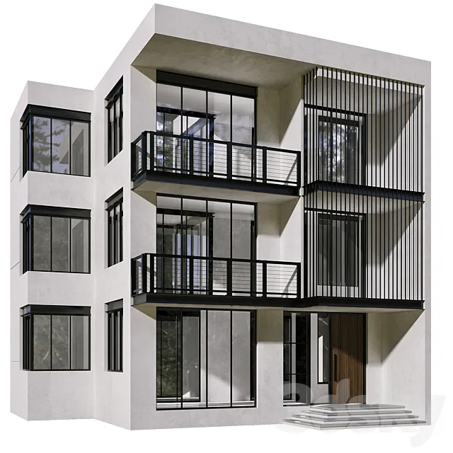 Residential Building No48 3DS Max Model