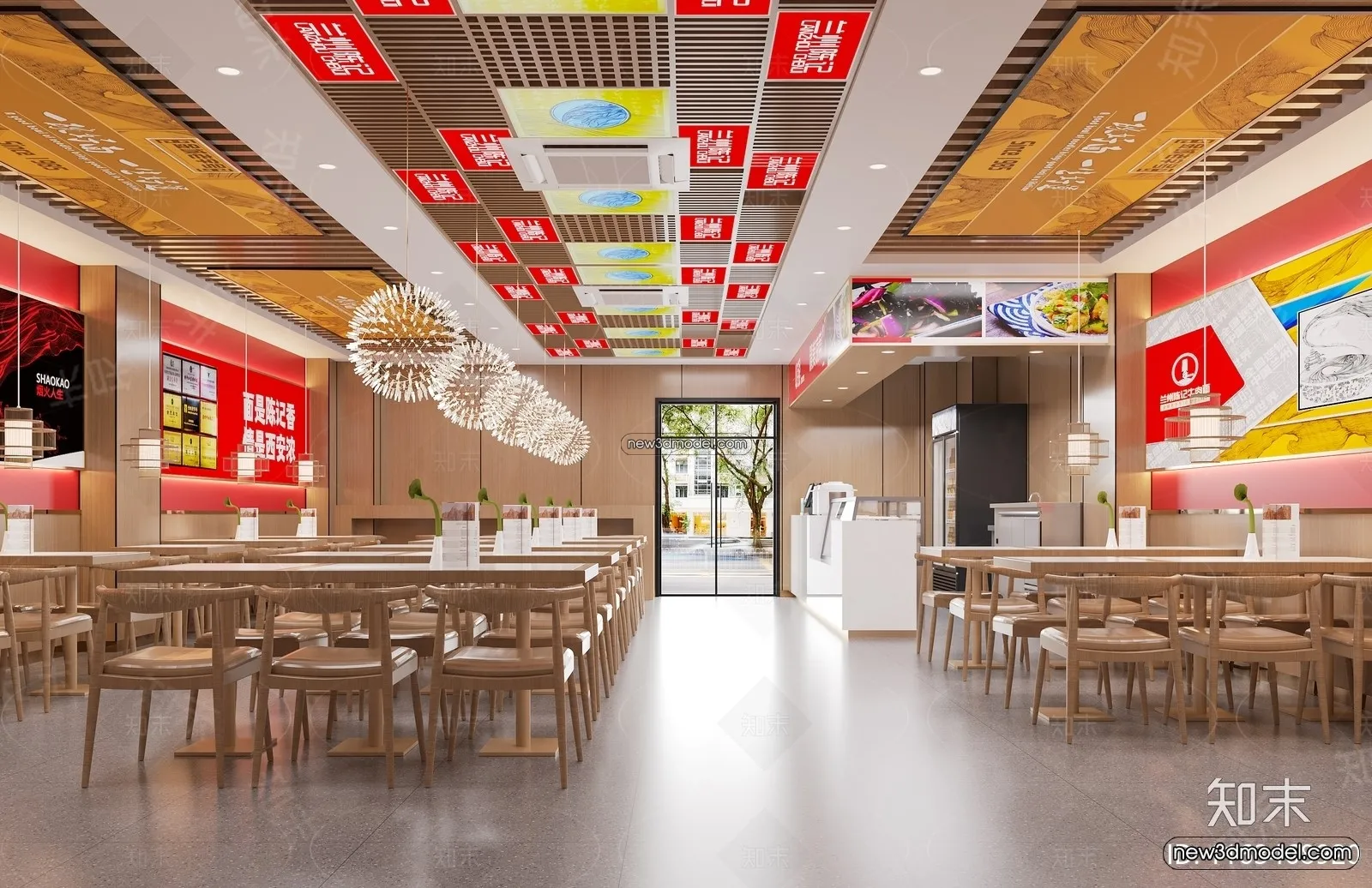 Restaurant and Fastfood 3D Scene – 3D Blocks – 105 – CORONA