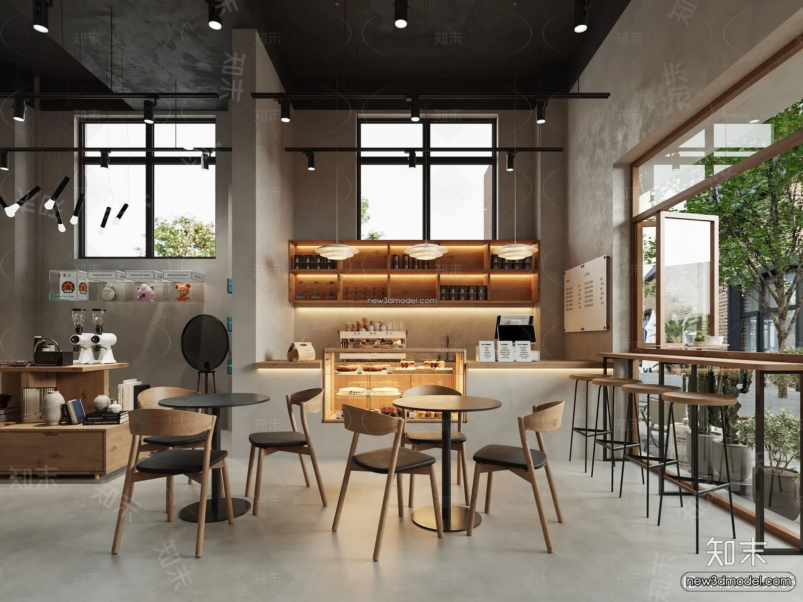 Restaurant and Fastfood 3D Scene – 3D Blocks – 266 – CORONA