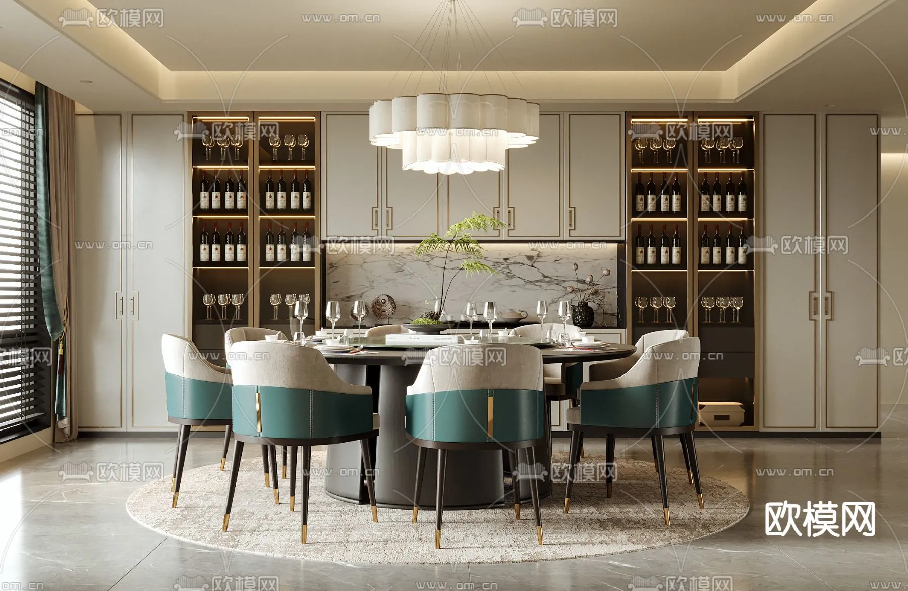 RESTAURANT & COFFEE SHOP – 3D Model For Interior Design – 10639