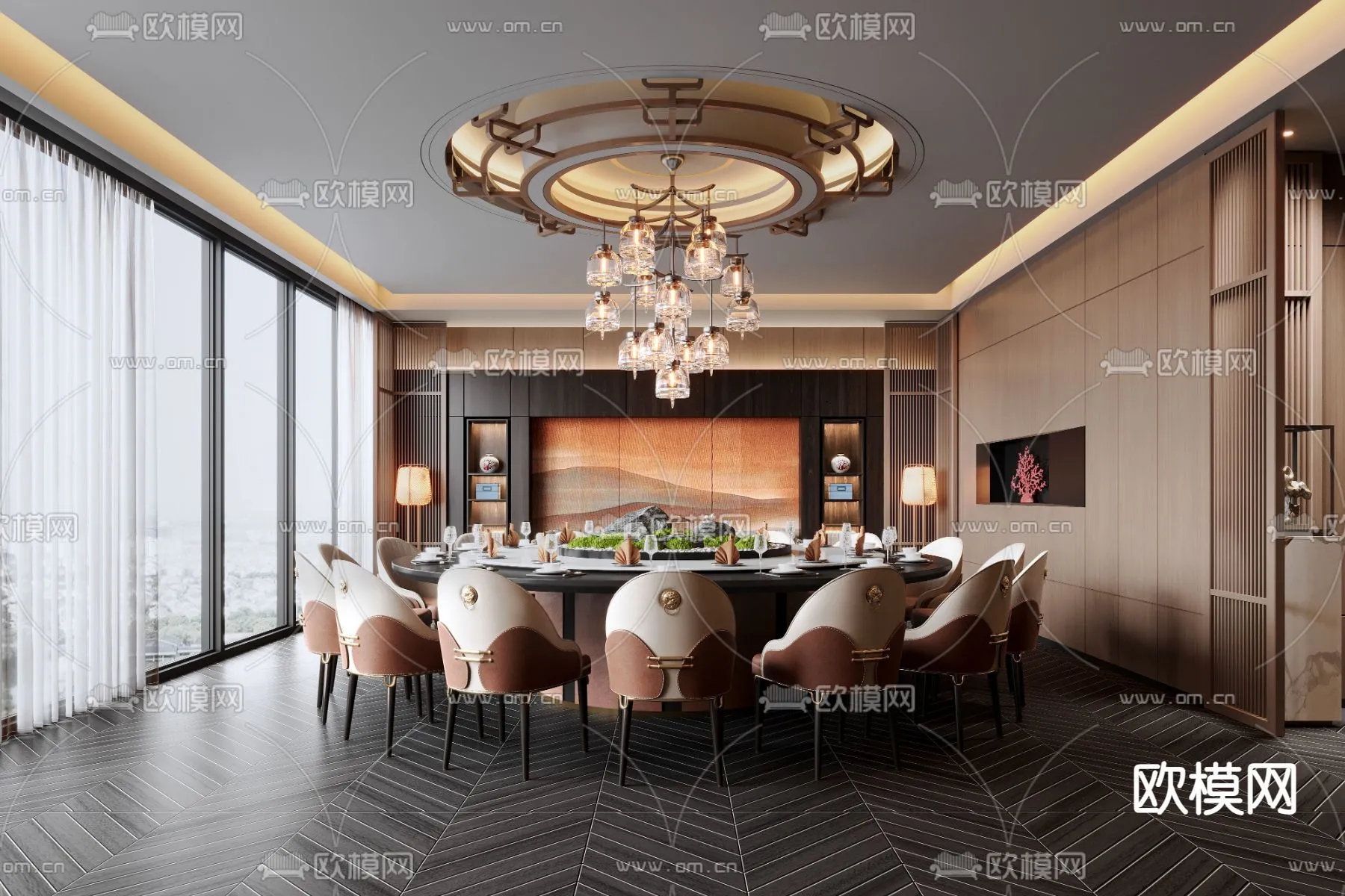RESTAURANT & COFFEE SHOP – 3D Model For Interior Design – 10645