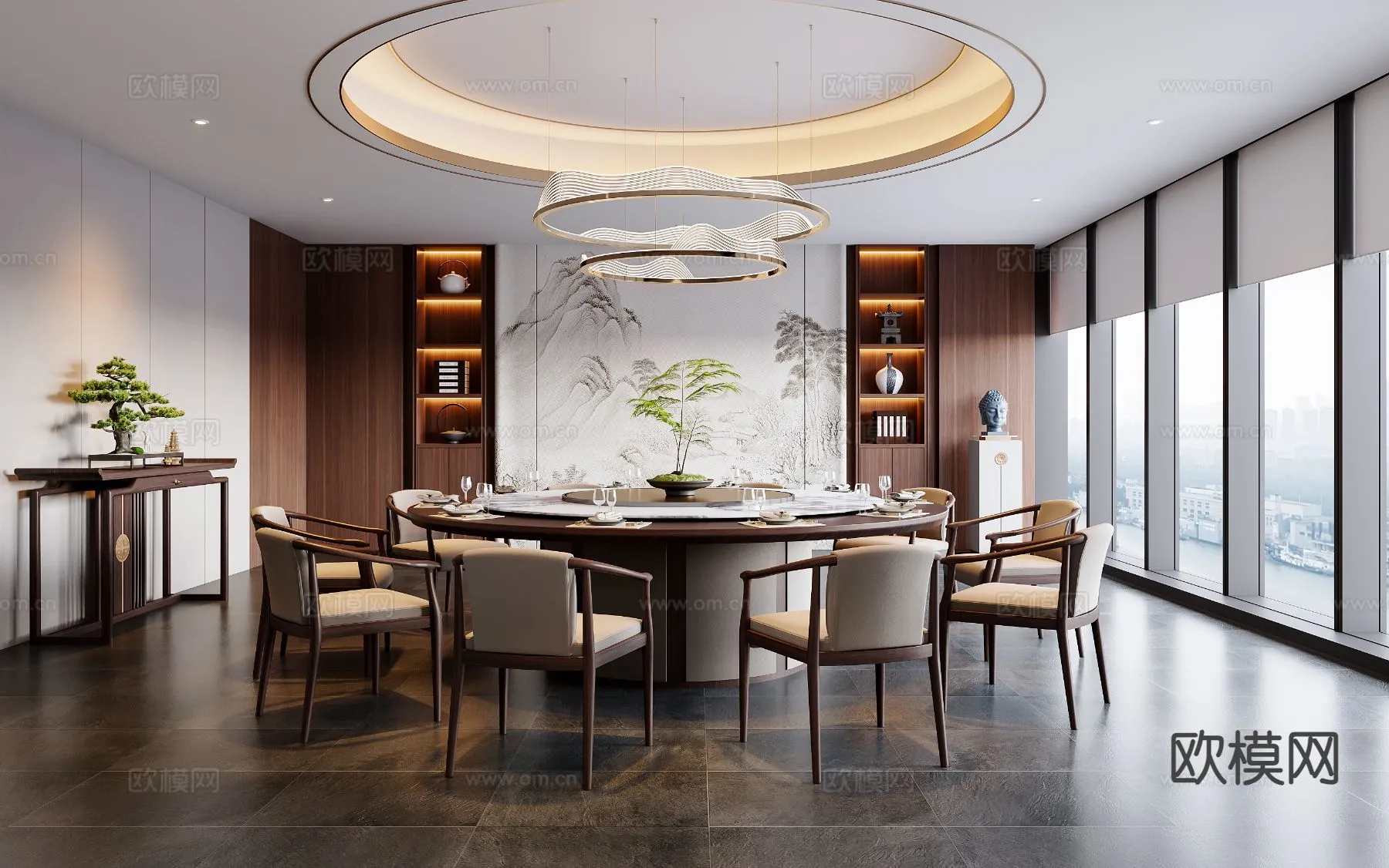 RESTAURANT & COFFEE SHOP – 3D Model For Interior Design – 10655