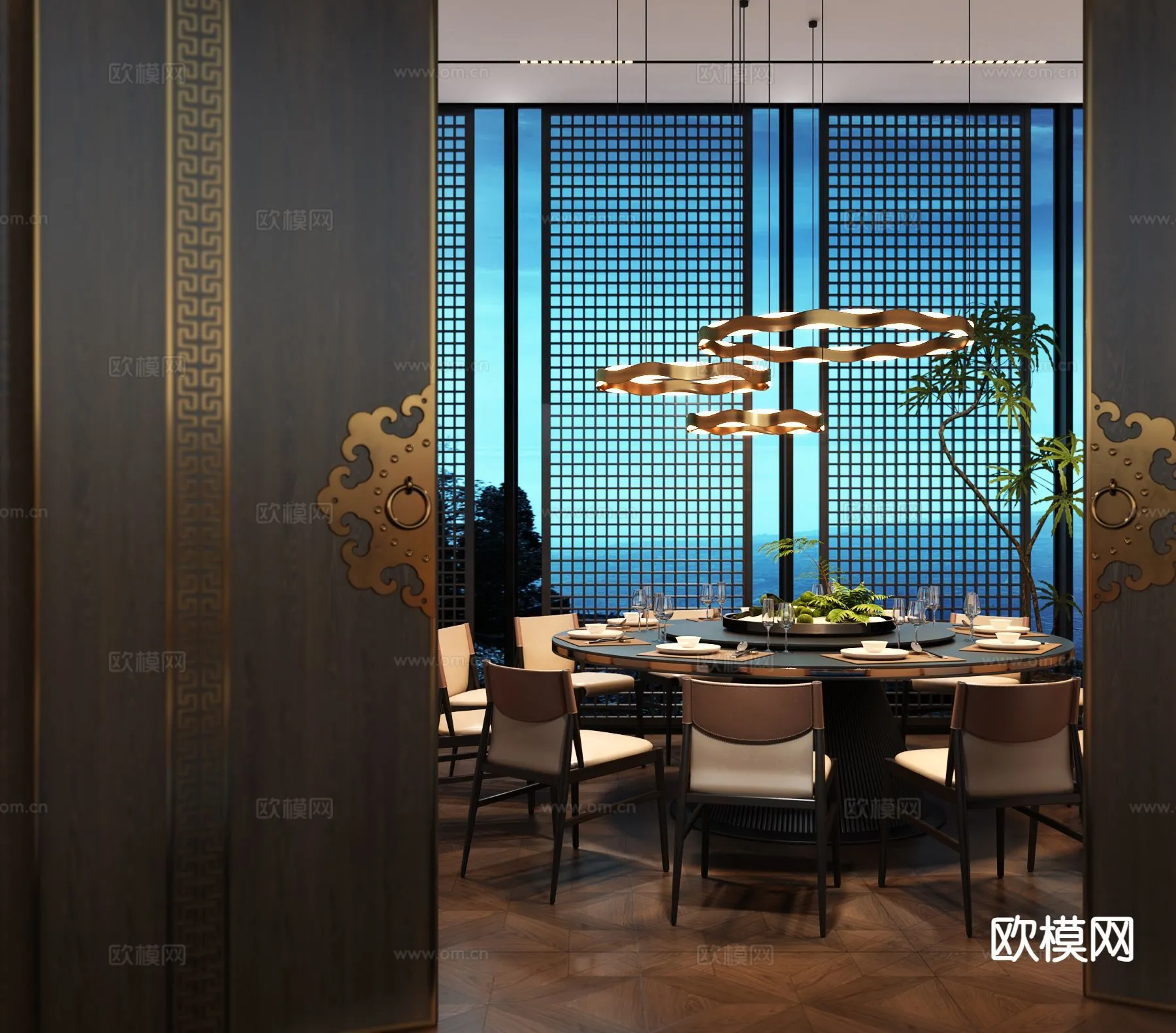 RESTAURANT & COFFEE SHOP – 3D Model For Interior Design – 10656