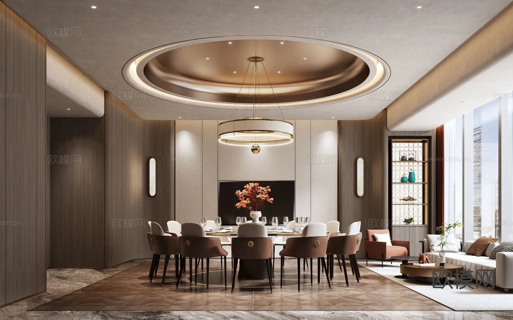 RESTAURANT & COFFEE SHOP – 3D Model For Interior Design – 10657