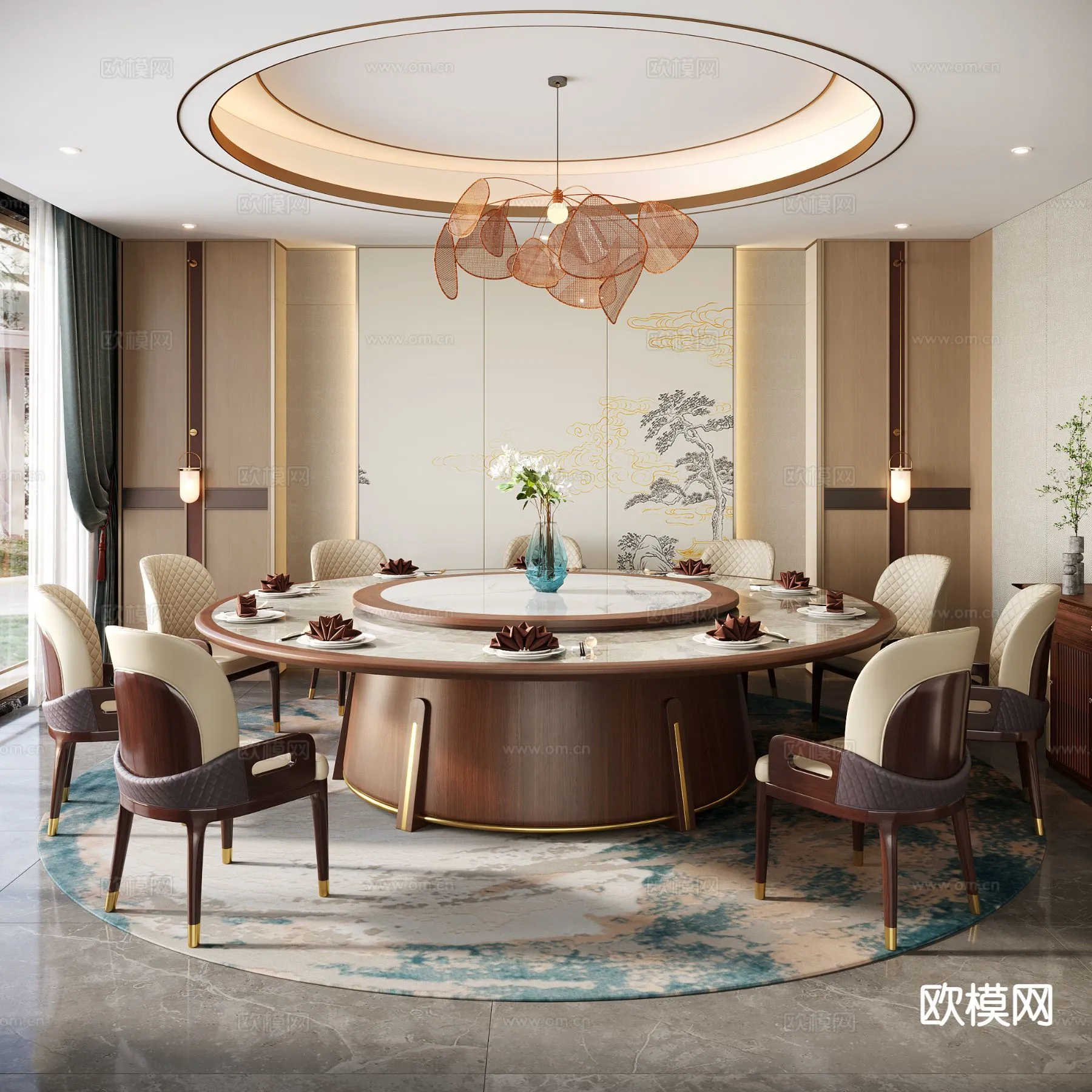 RESTAURANT & COFFEE SHOP – 3D Model For Interior Design – 10658