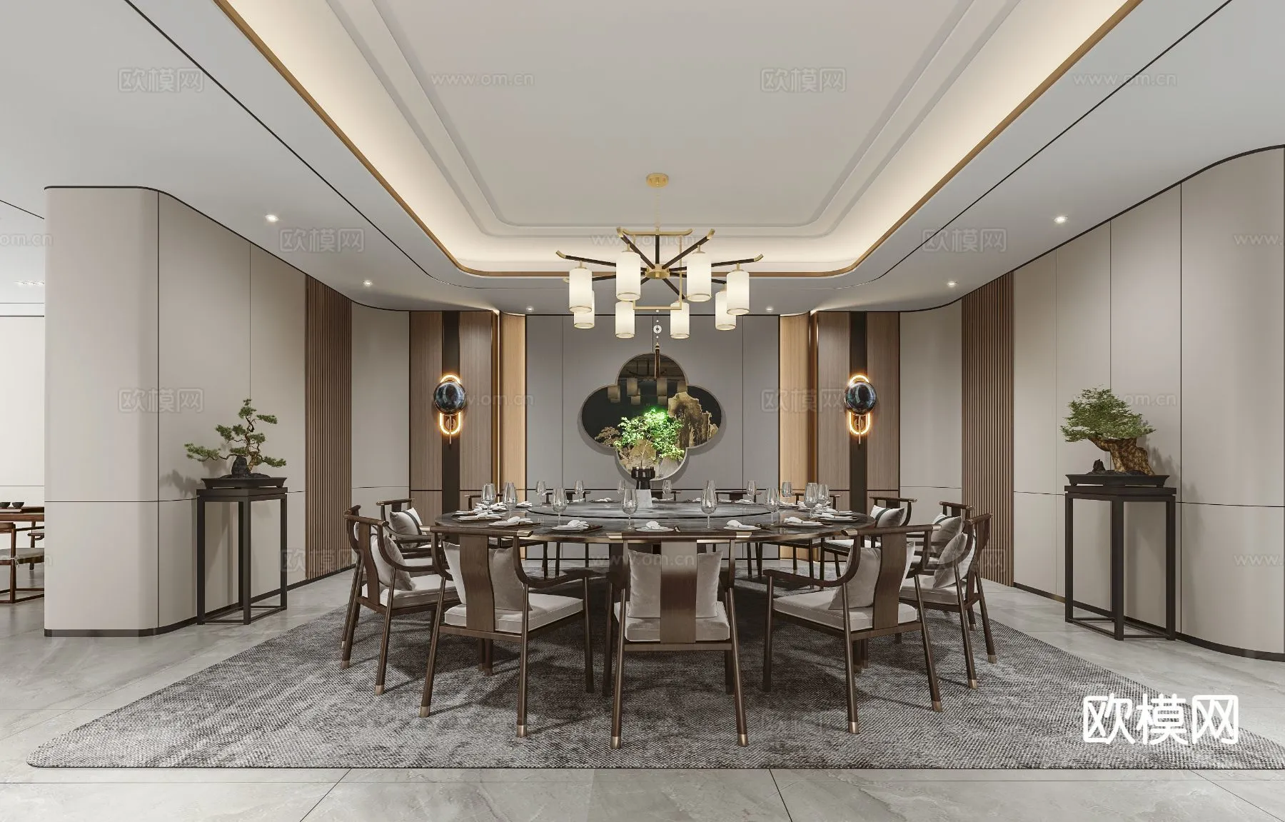 RESTAURANT & COFFEE SHOP – 3D Model For Interior Design – 10663