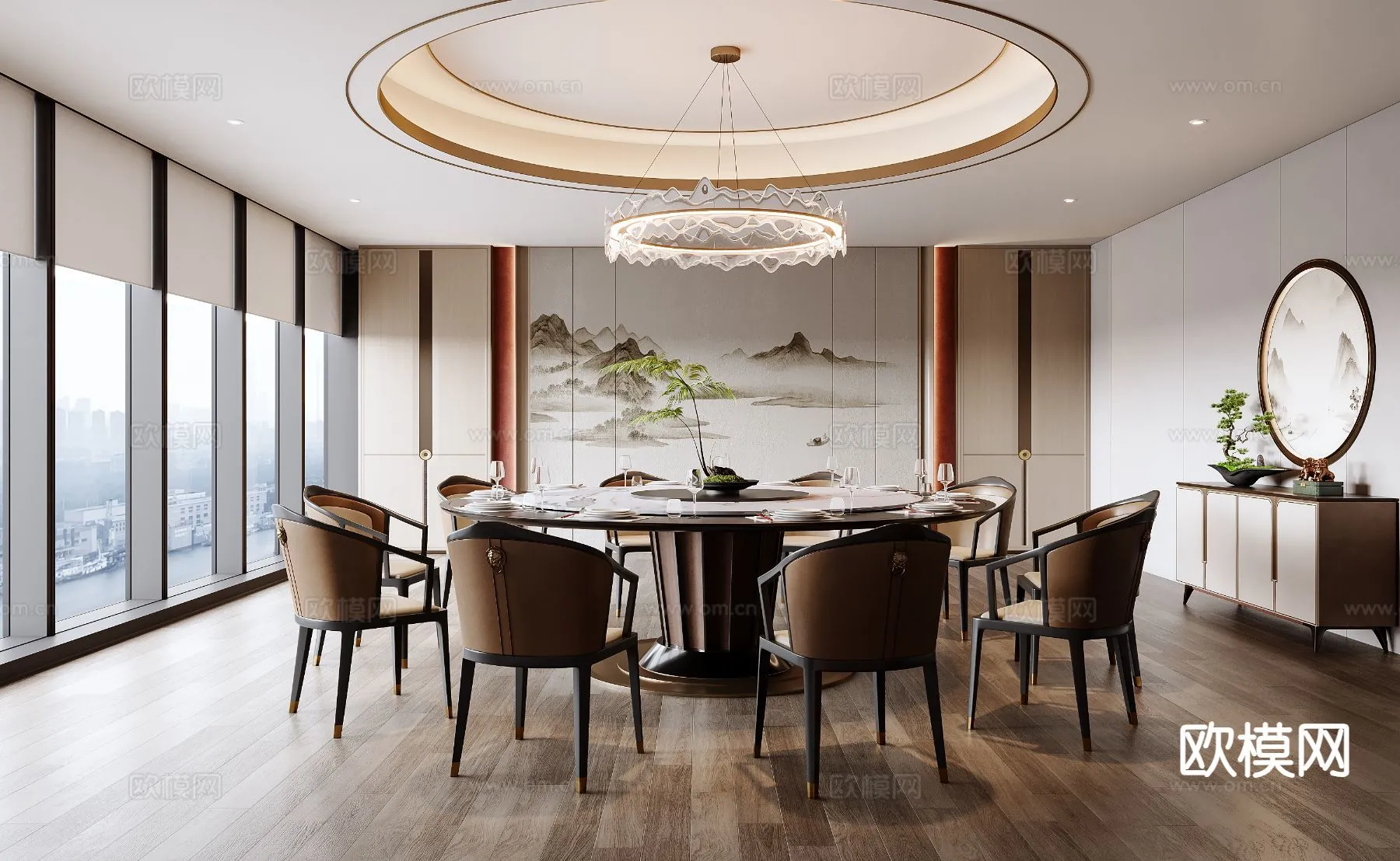 RESTAURANT & COFFEE SHOP – 3D Model For Interior Design – 10665