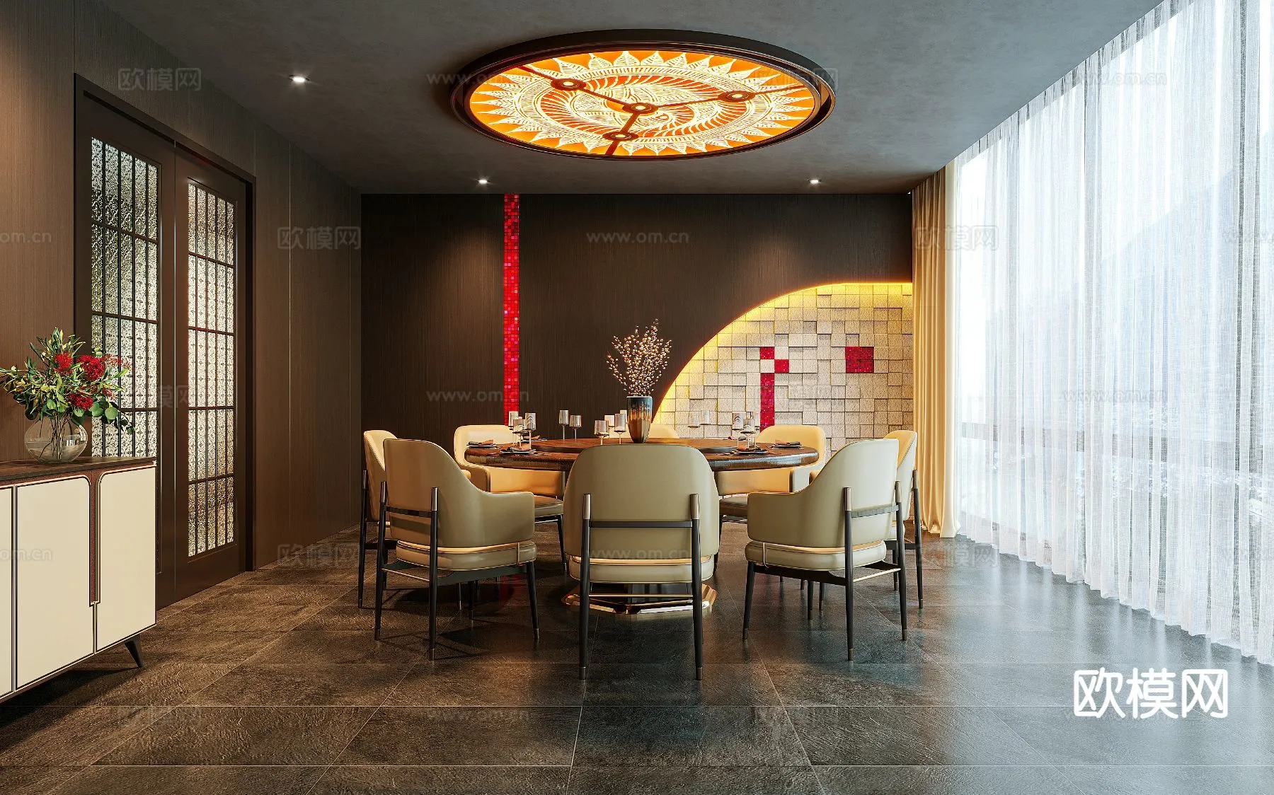 RESTAURANT & COFFEE SHOP – 3D Model For Interior Design – 10667