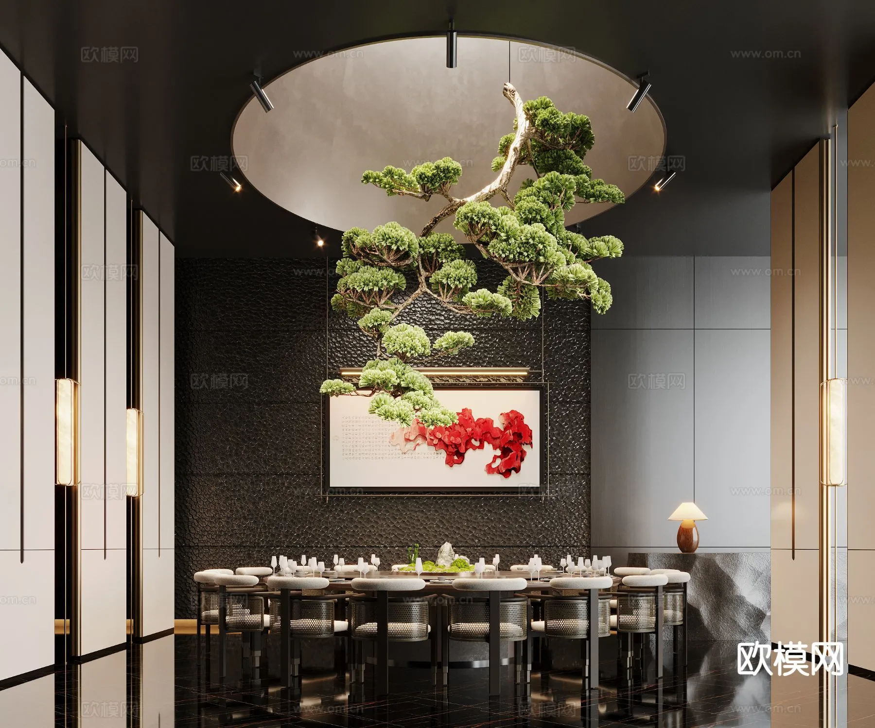 RESTAURANT & COFFEE SHOP – 3D Model For Interior Design – 10668