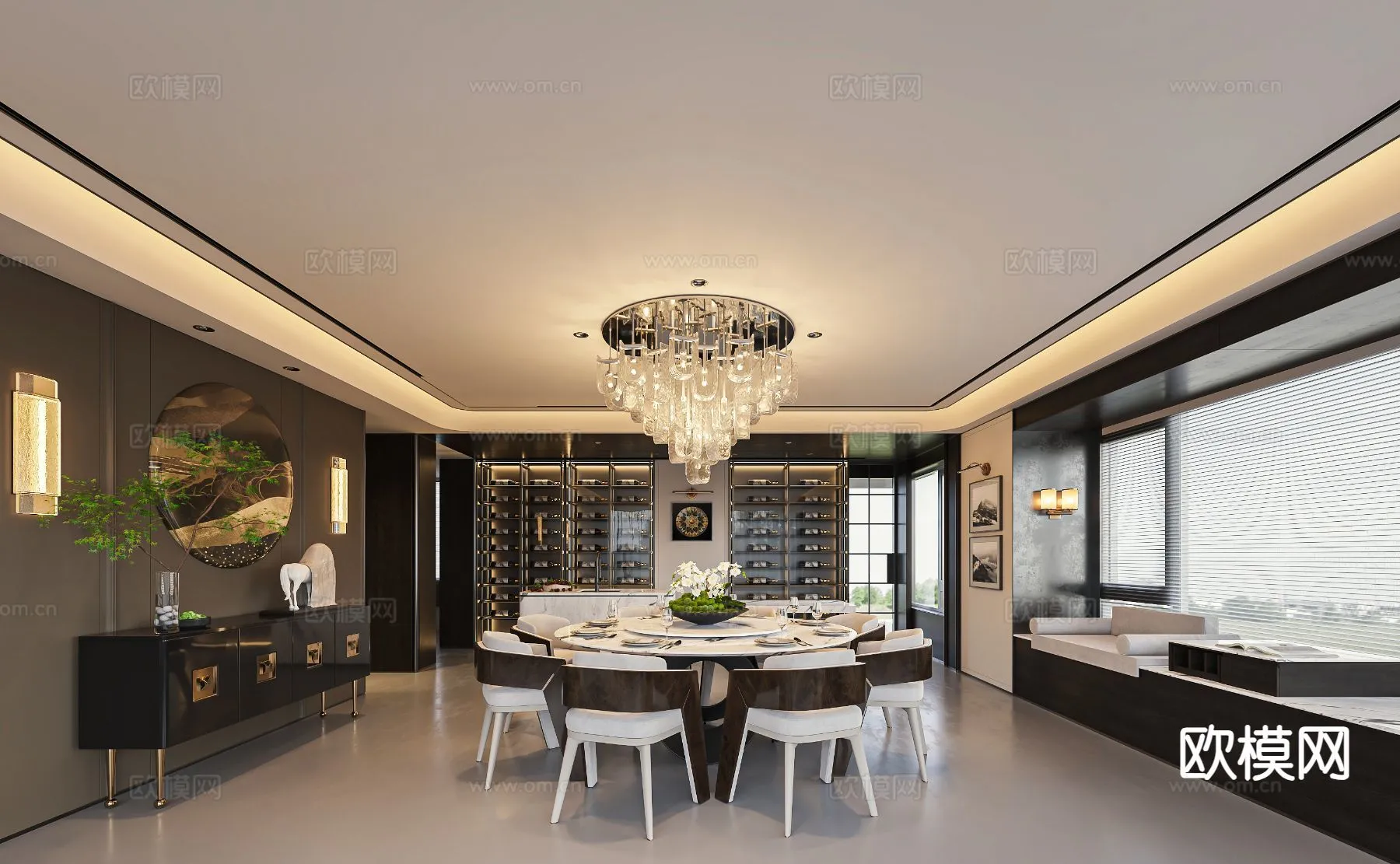 RESTAURANT & COFFEE SHOP – 3D Model For Interior Design – 10669