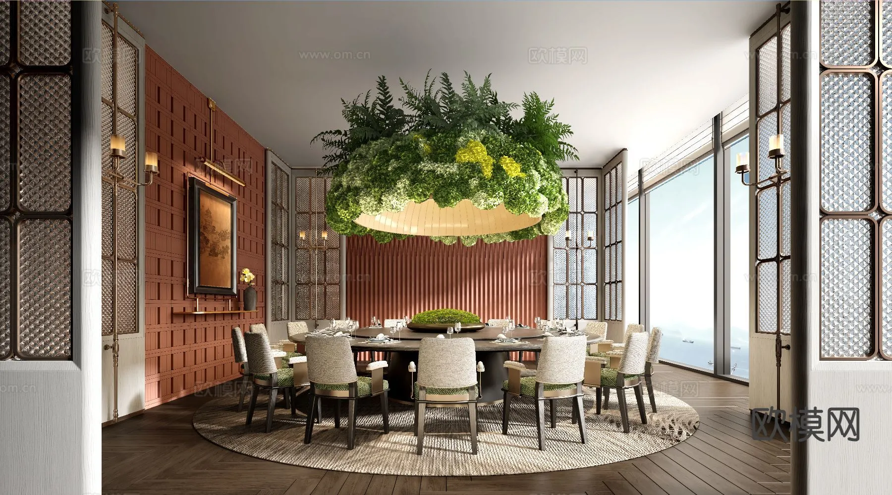 RESTAURANT & COFFEE SHOP – 3D Model For Interior Design – 10673