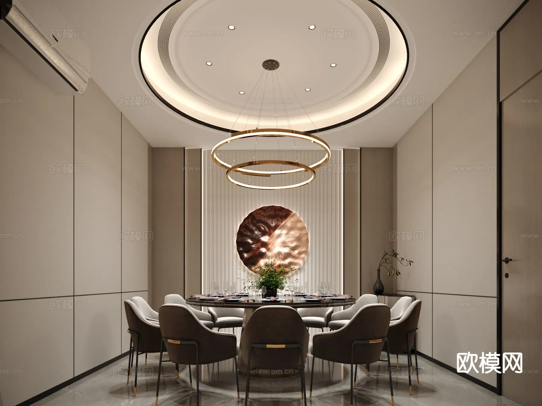 RESTAURANT & COFFEE SHOP – 3D Model For Interior Design – 10679
