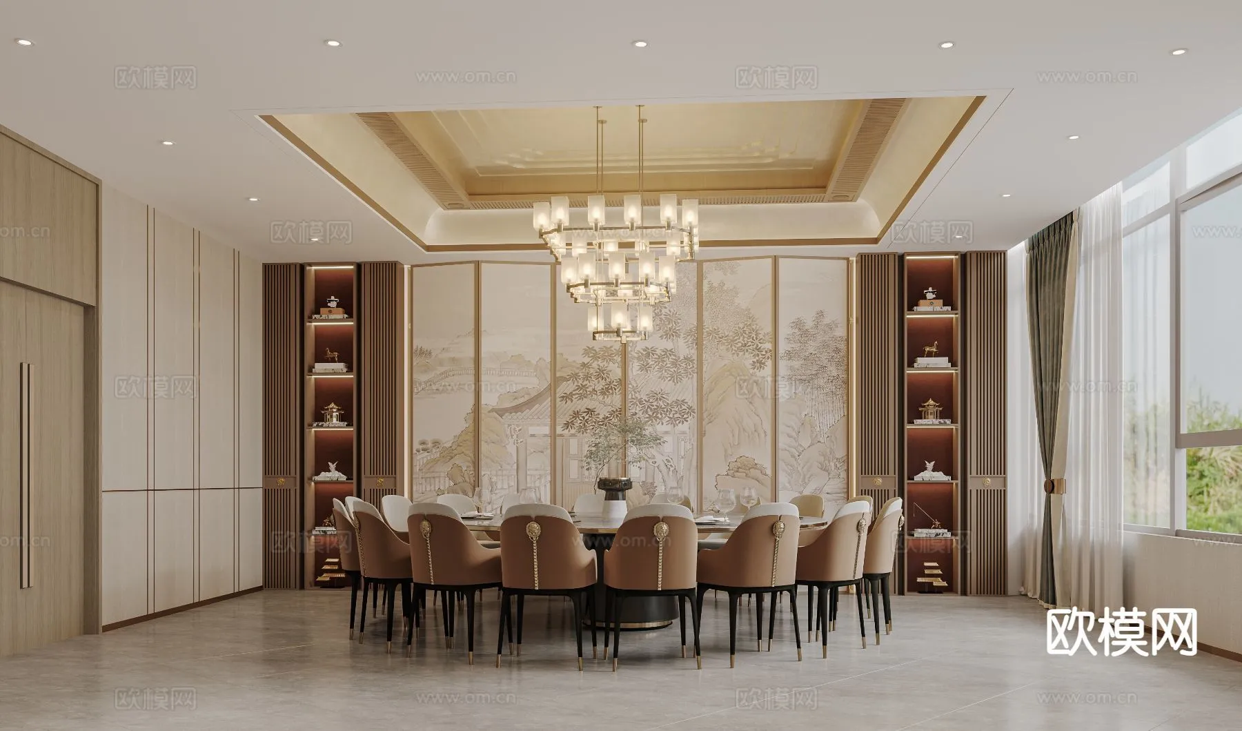 RESTAURANT & COFFEE SHOP – 3D Model For Interior Design – 10685