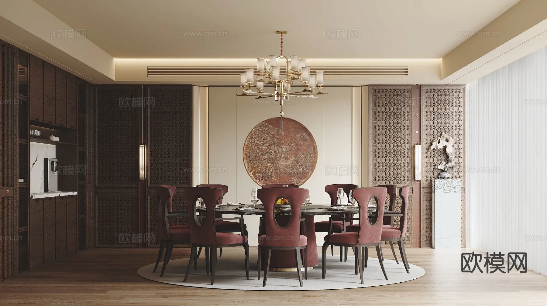 RESTAURANT & COFFEE SHOP – 3D Model For Interior Design – 10687