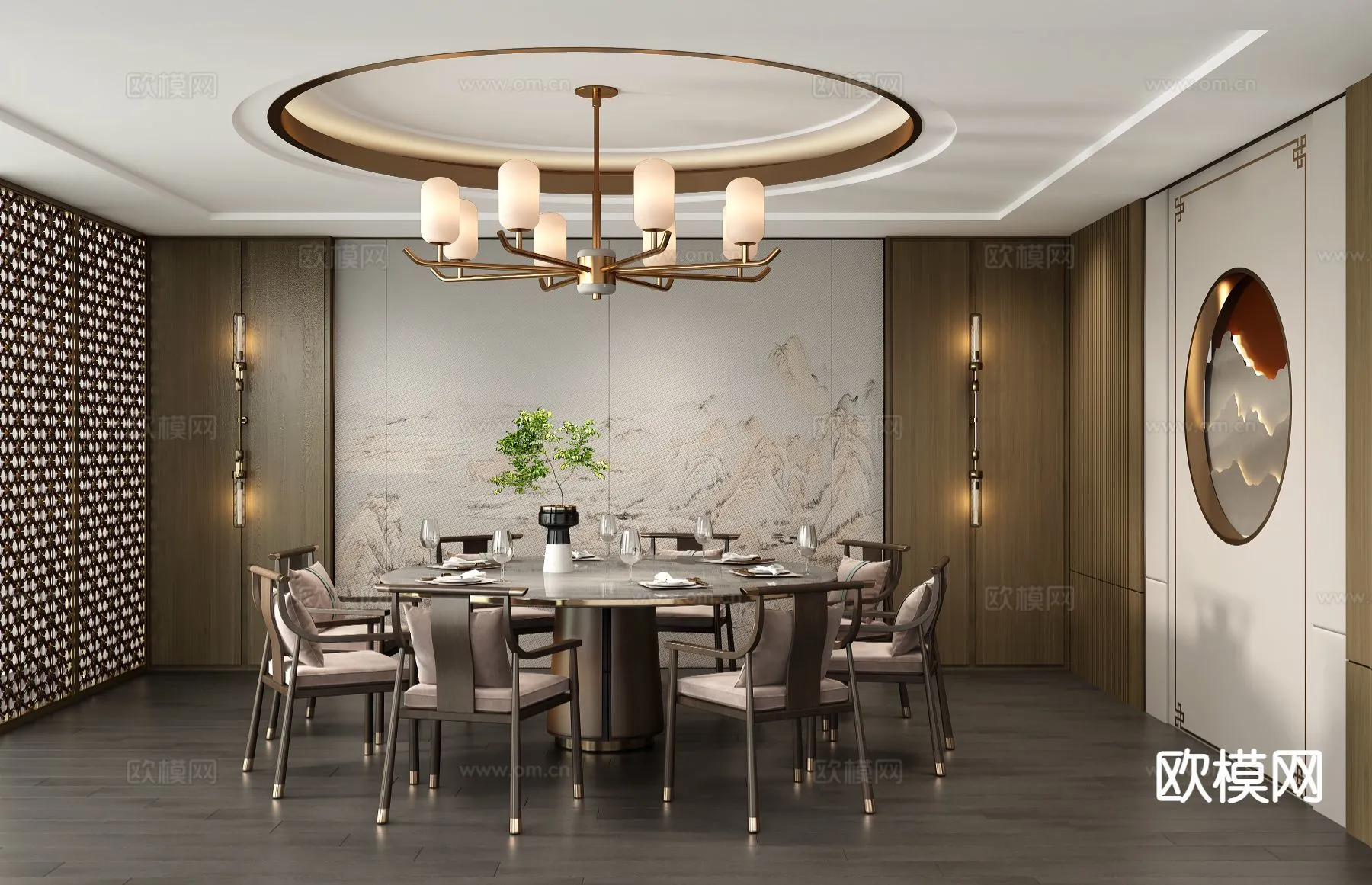 RESTAURANT & COFFEE SHOP – 3D Model For Interior Design – 10694