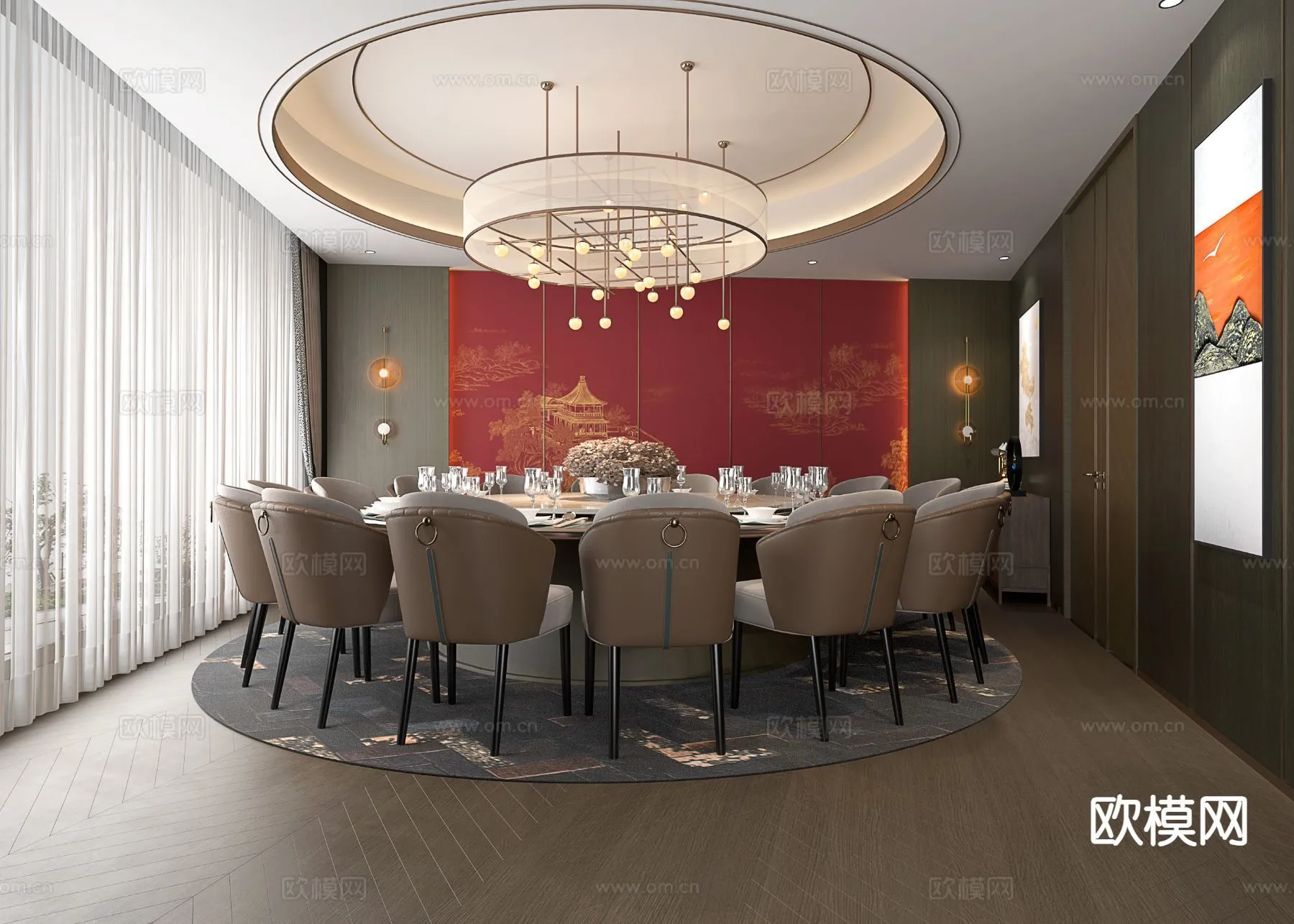 RESTAURANT & COFFEE SHOP – 3D Model For Interior Design – 10697