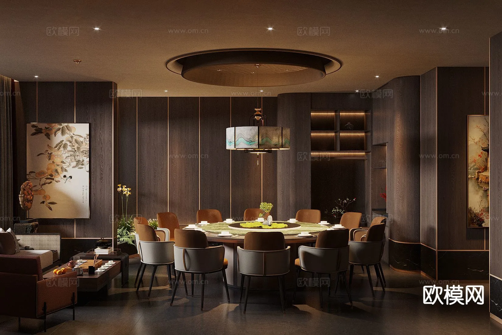 RESTAURANT & COFFEE SHOP – 3D Model For Interior Design – 10698
