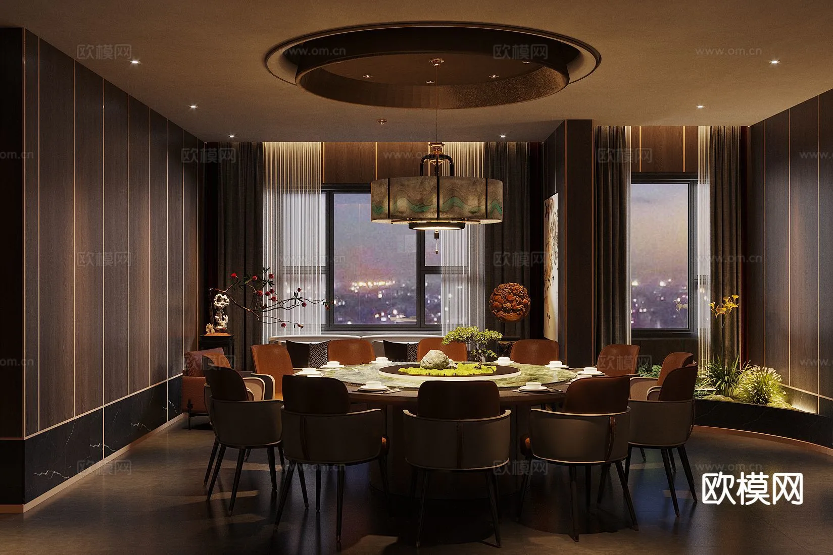 RESTAURANT & COFFEE SHOP – 3D Model For Interior Design – 10703