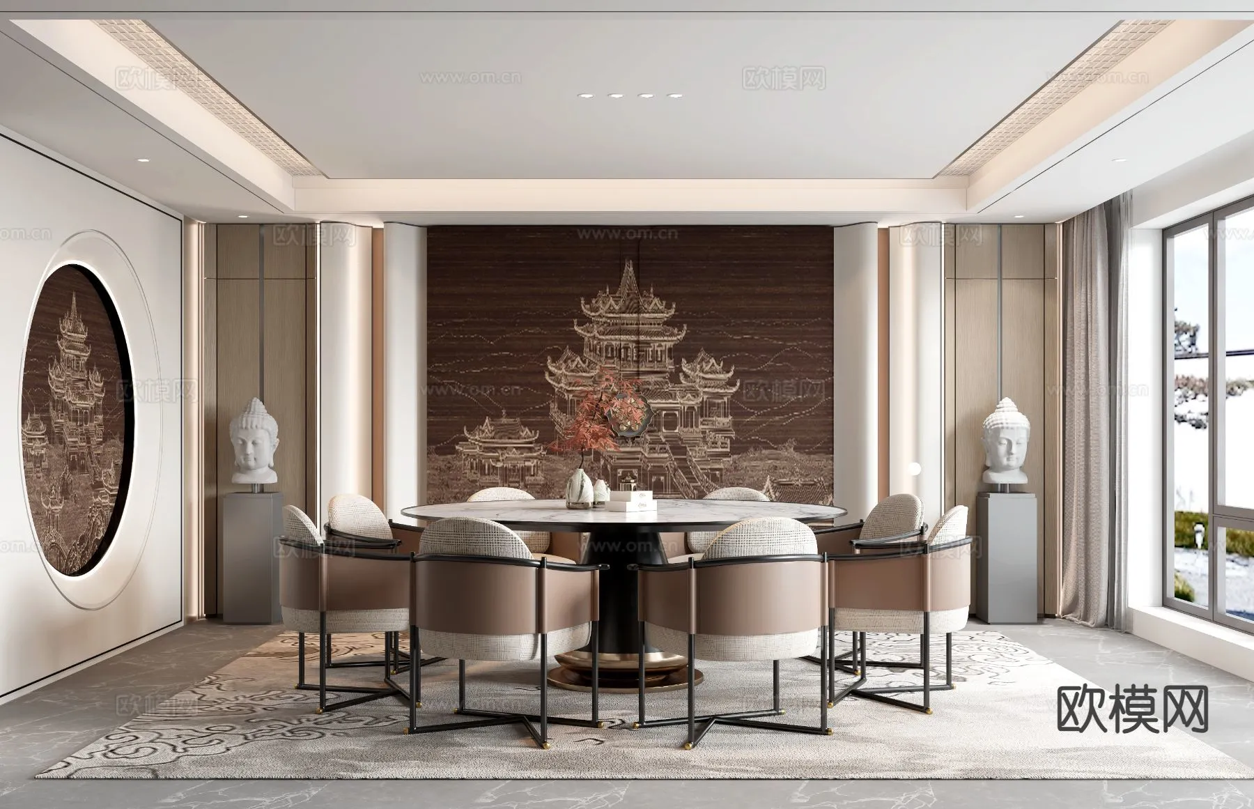RESTAURANT & COFFEE SHOP – 3D Model For Interior Design – 10704