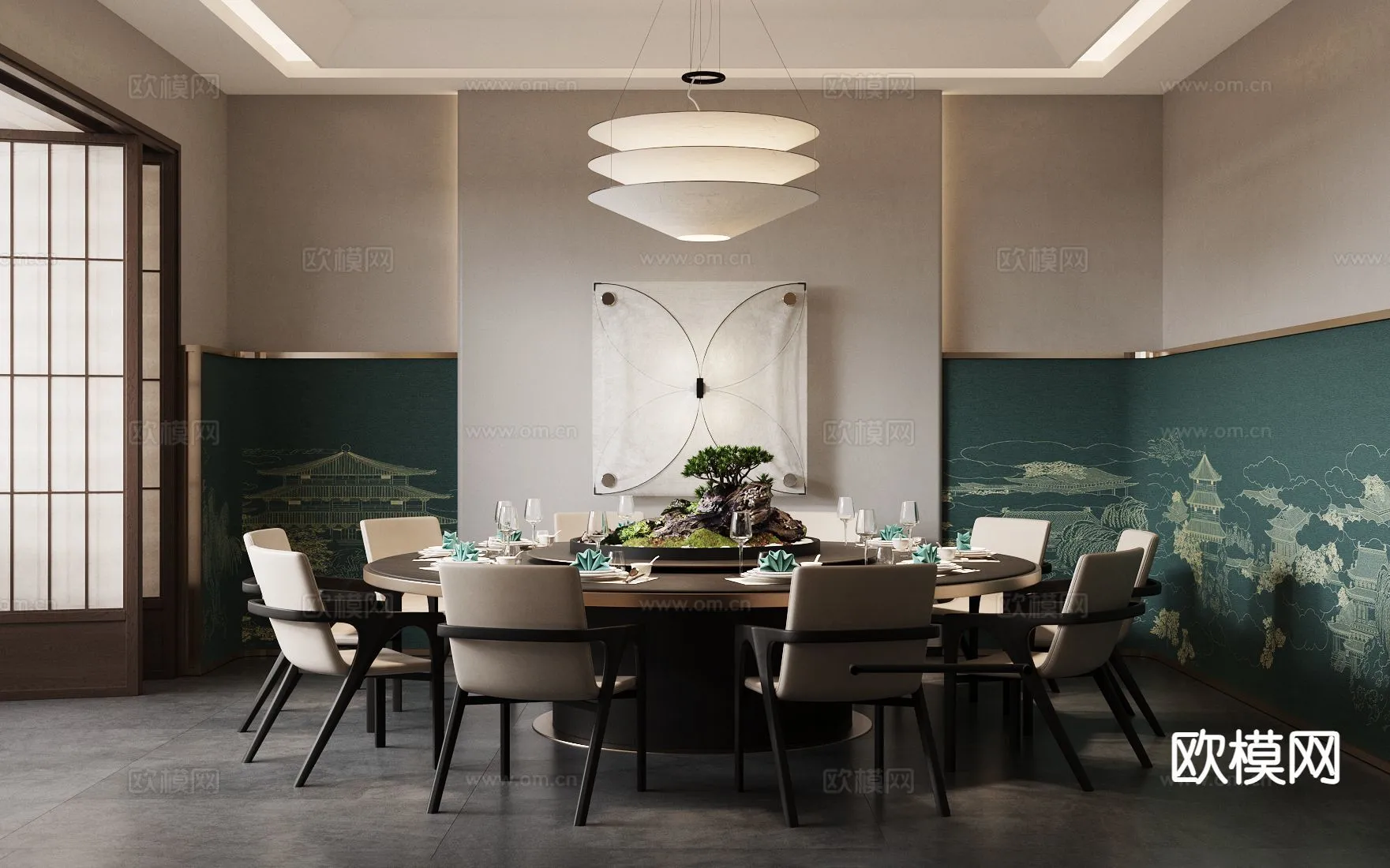 RESTAURANT & COFFEE SHOP – 3D Model For Interior Design – 10709