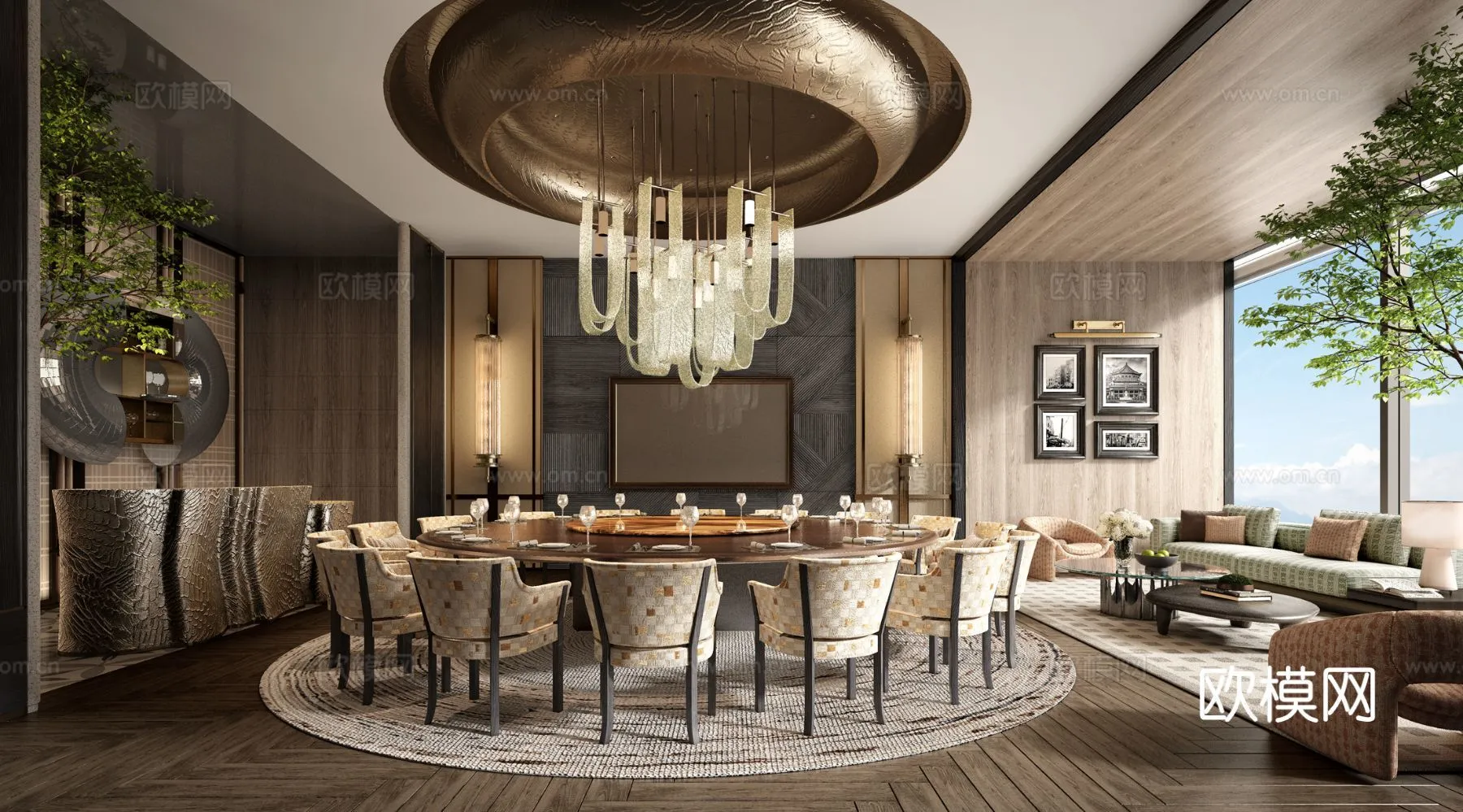 RESTAURANT & COFFEE SHOP – 3D Model For Interior Design – 10719
