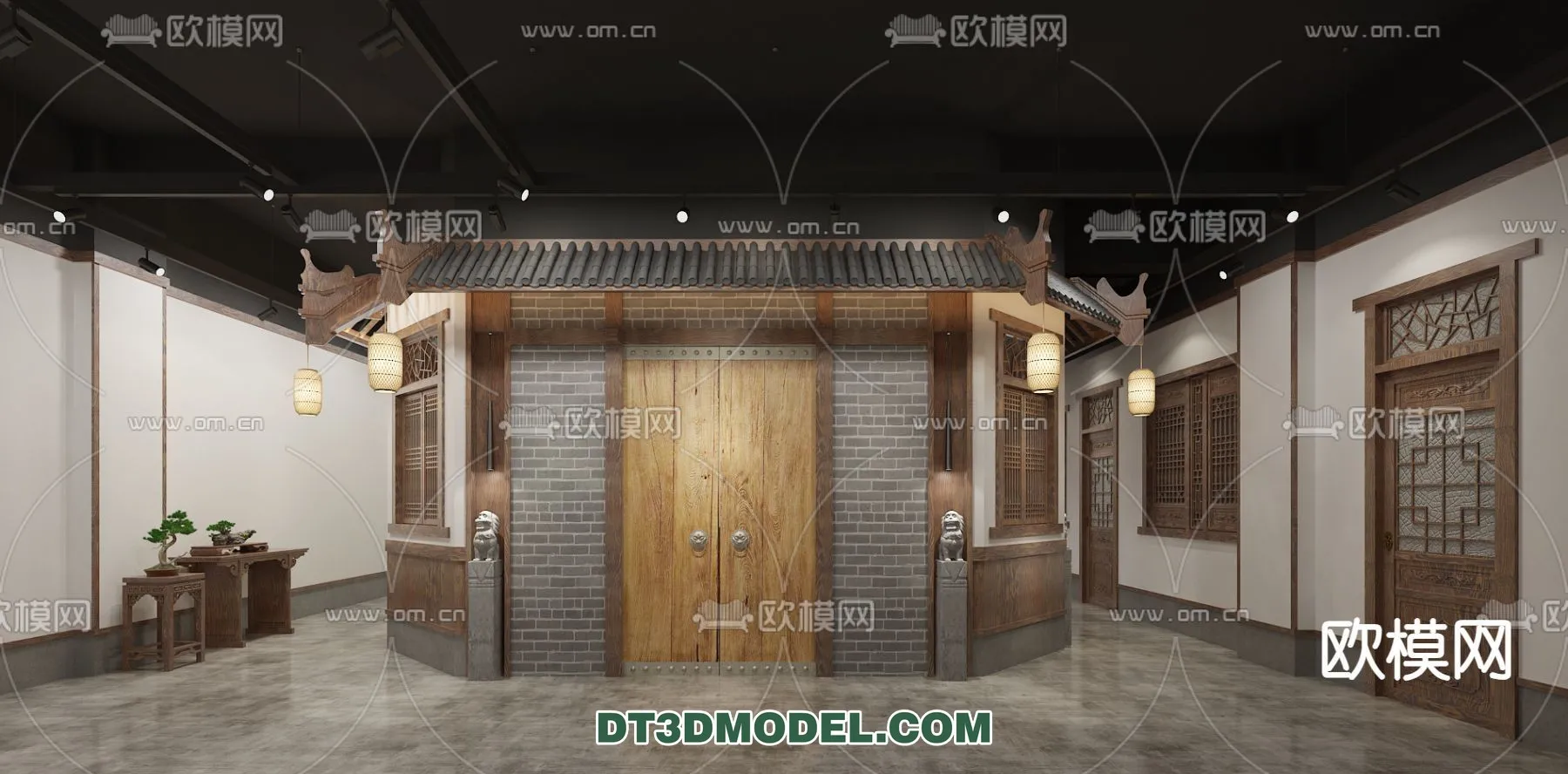 RESTAURANT & COFFEE SHOP – 3D Model For Interior Design – 2404