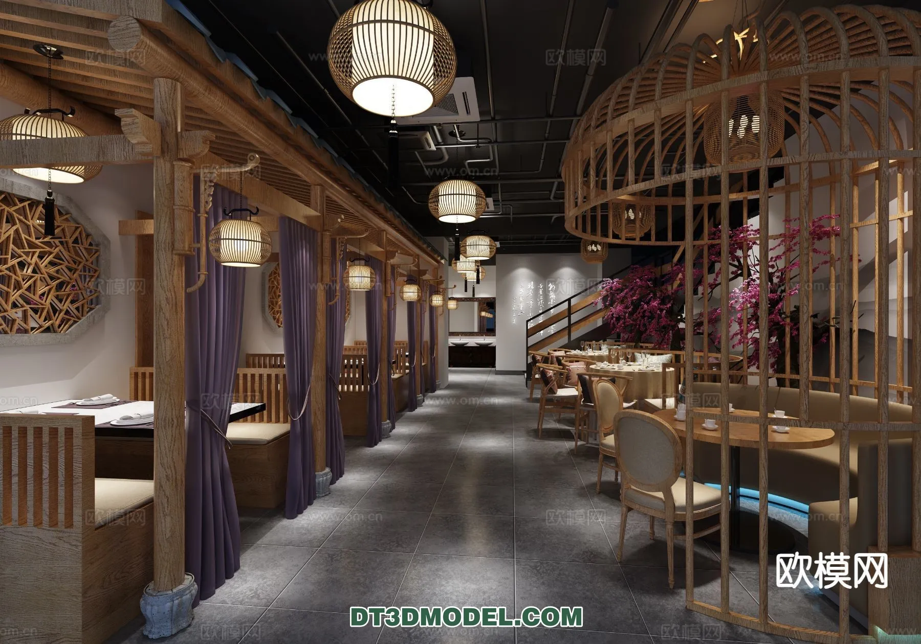 RESTAURANT & COFFEE SHOP – 3D Model For Interior Design – 2455