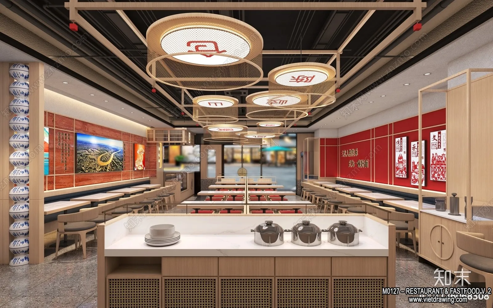 Restaurant – Fastfood – 3D Interior Scenes – 014