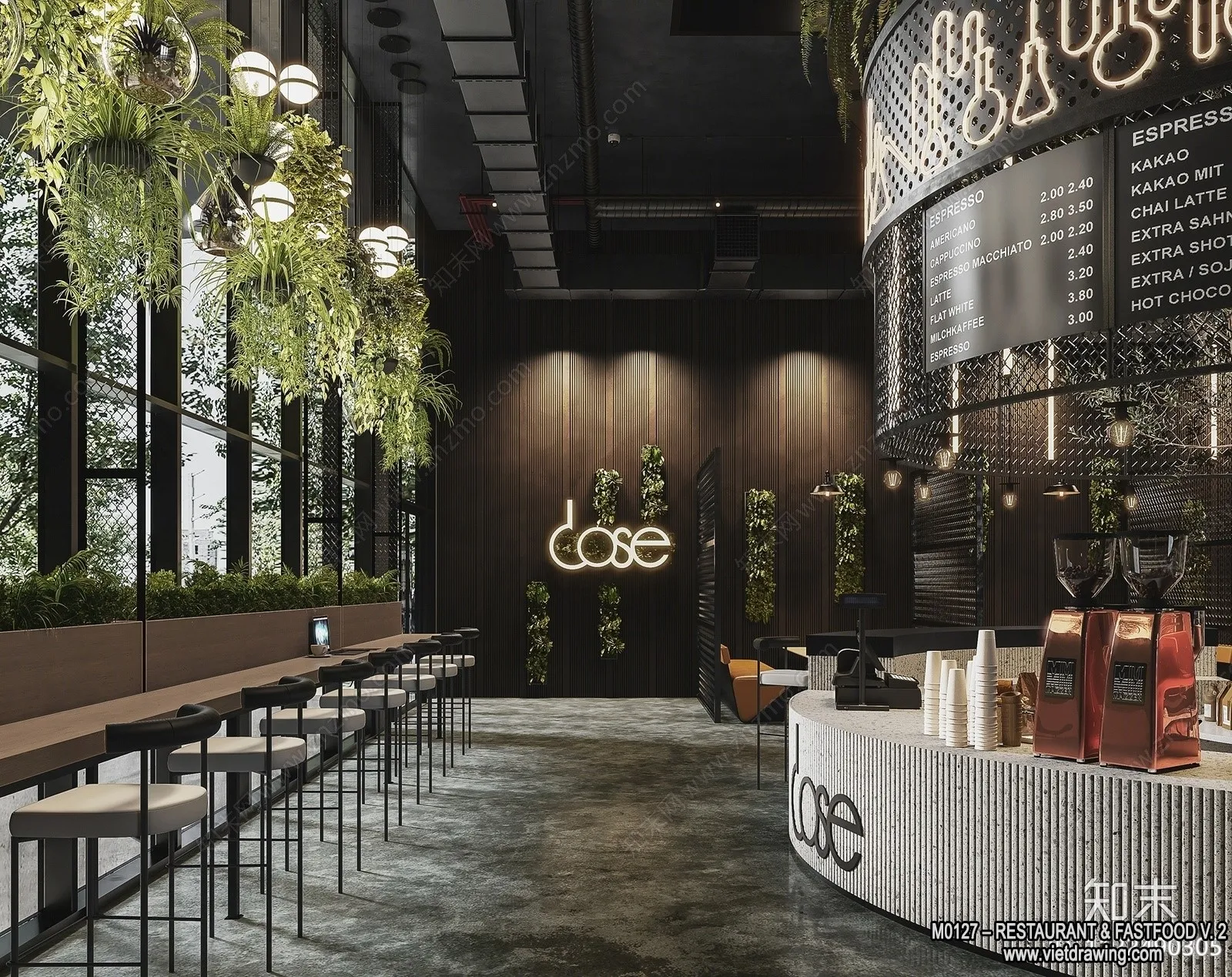 Restaurant – Fastfood – 3D Interior Scenes – 044