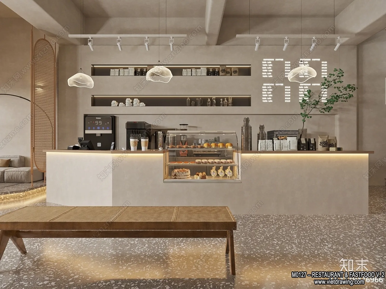 Restaurant – Fastfood – 3D Interior Scenes – 109