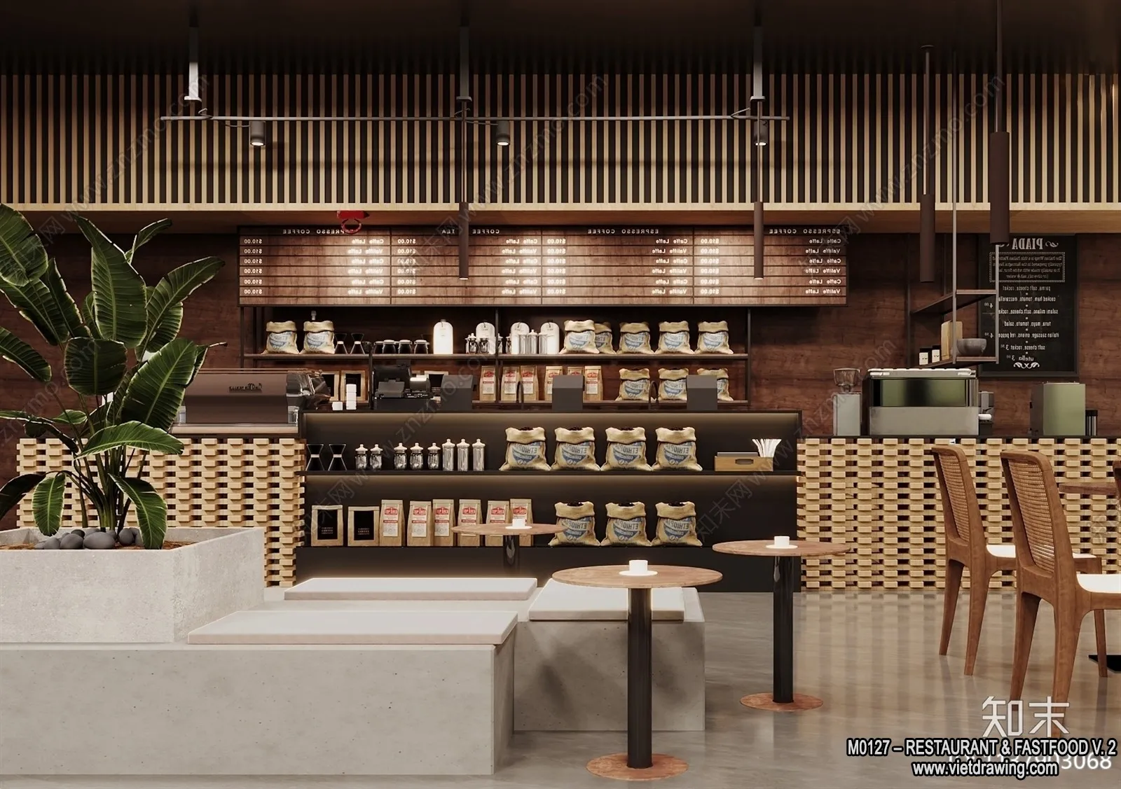 Restaurant – Fastfood – 3D Interior Scenes – 133