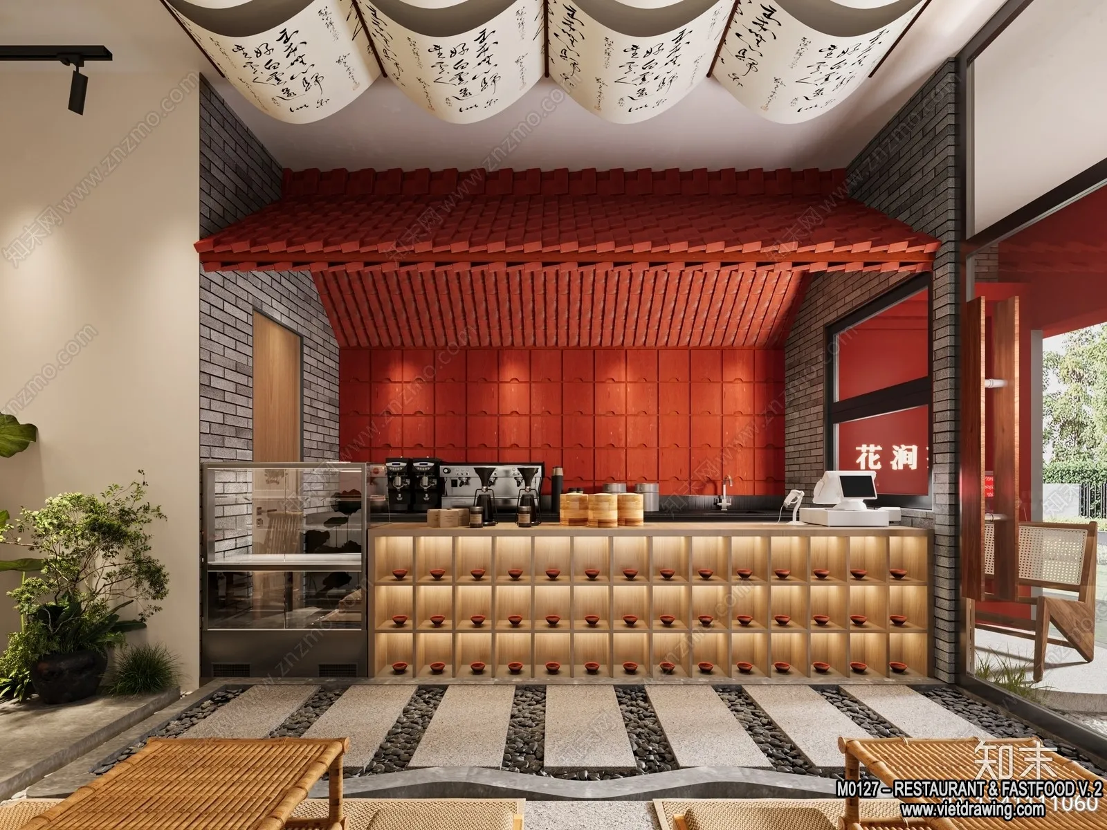 Restaurant – Fastfood – 3D Interior Scenes – 136