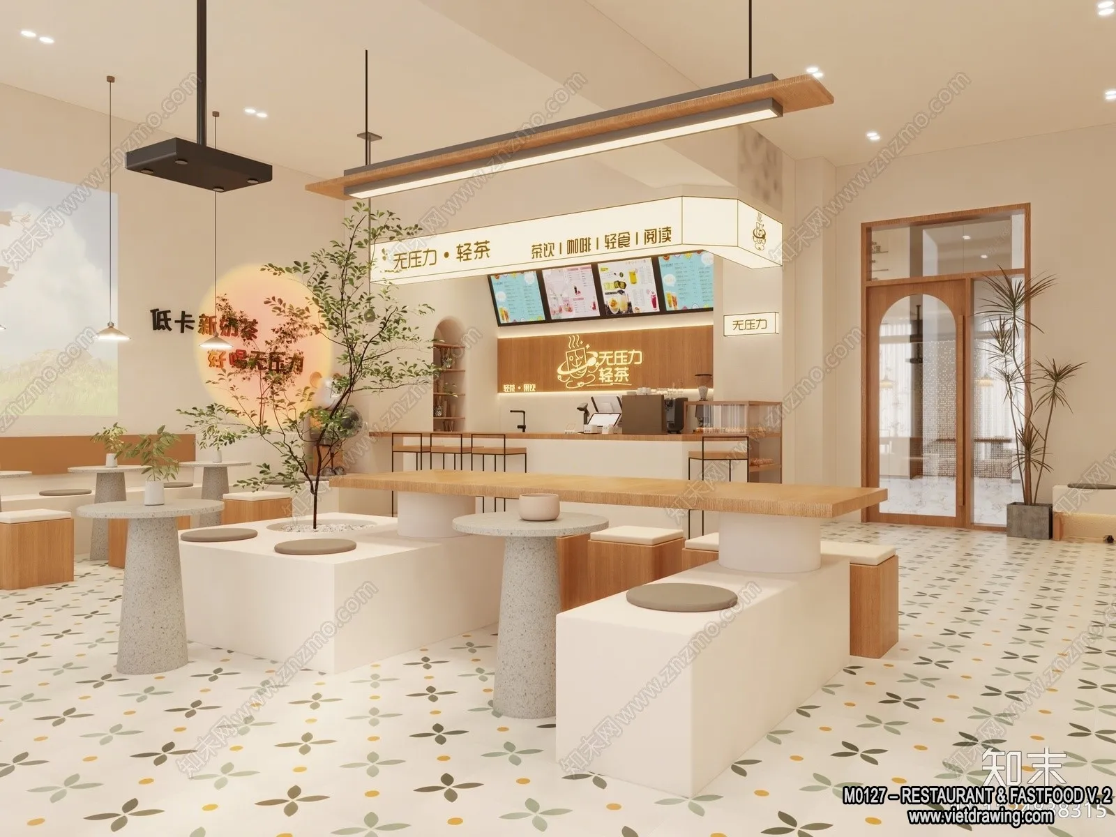 Restaurant – Fastfood – 3D Interior Scenes – 142