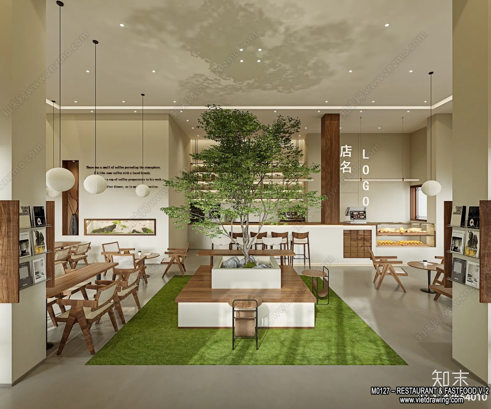 Restaurant – Fastfood – 3D Interior Scenes – 149