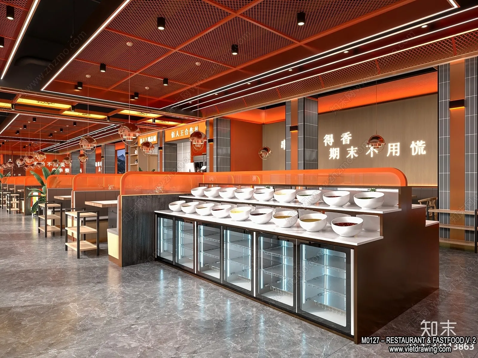 Restaurant – Fastfood – 3D Interior Scenes – 165