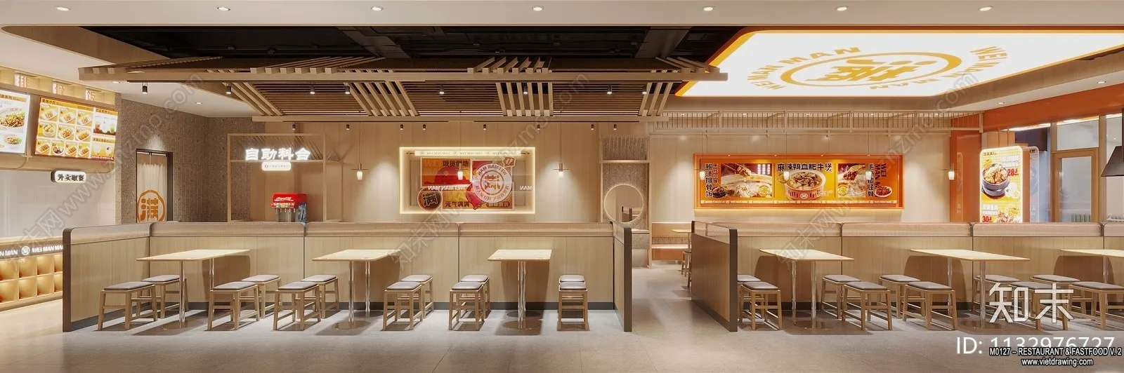 Restaurant – Fastfood – 3D Interior Scenes – 177