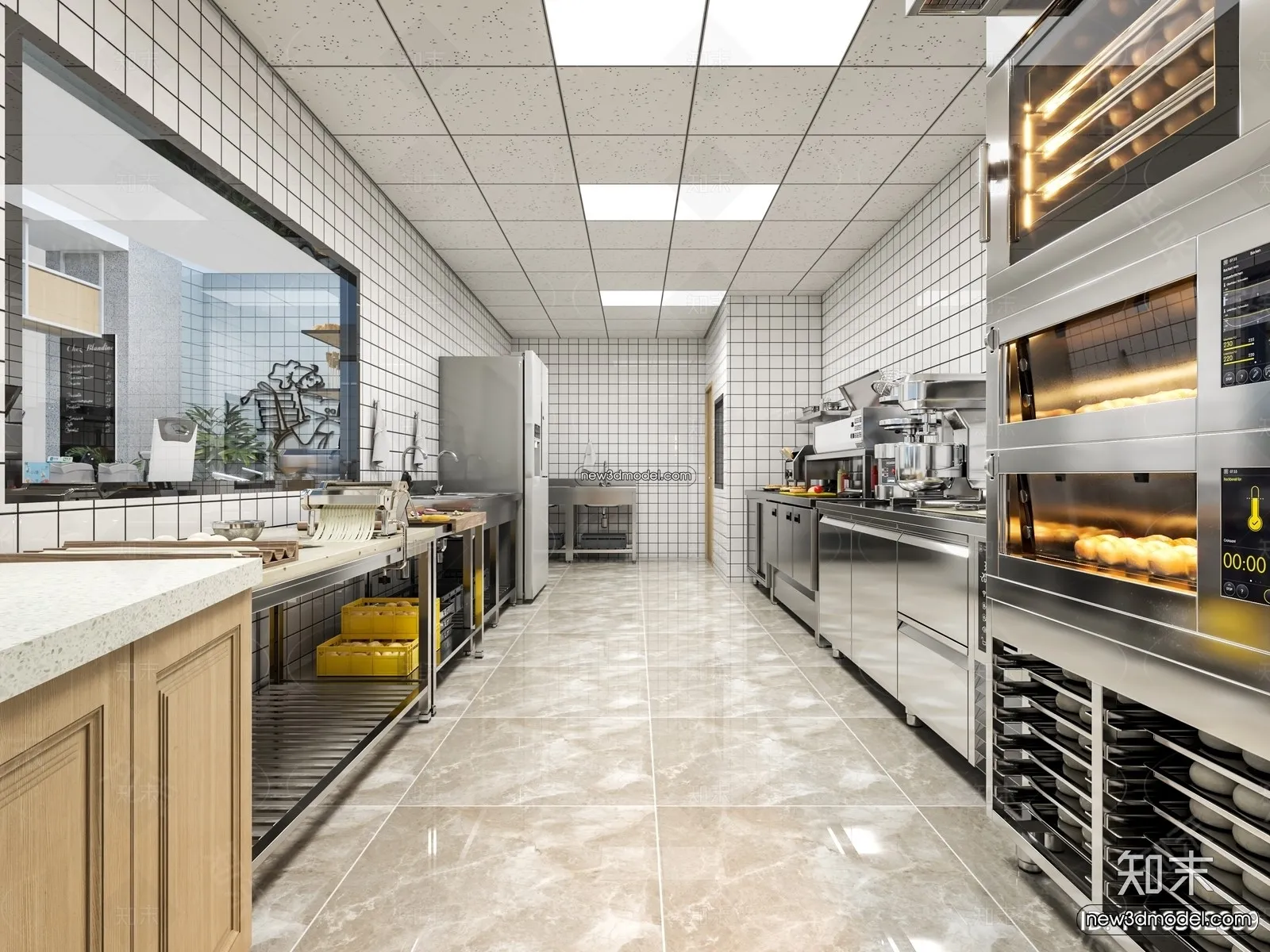 Restaurant Kitchen 3D Models – 3D Scene – 017 – VRAY