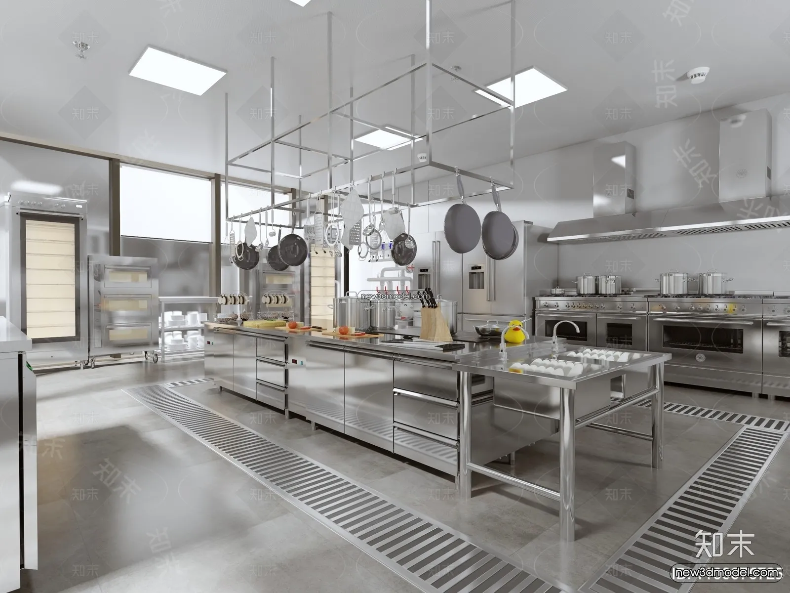 Restaurant Kitchen 3D Models – 3D Scene – 066 – VRAY