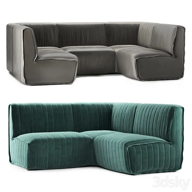 Restaurant sofa 008 3dsMax Model