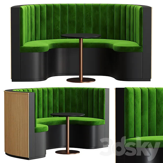 Restaurant sofa 01 3ds Max