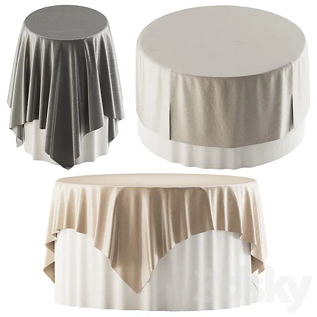 Restaurant Tablecloth – Circle 3DS Max Model