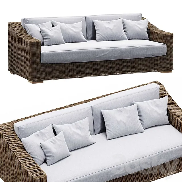 RESTORATION HARDWARE 76 ” PROVENCE CLASSIC LOUNGE SOFA 3ds Max