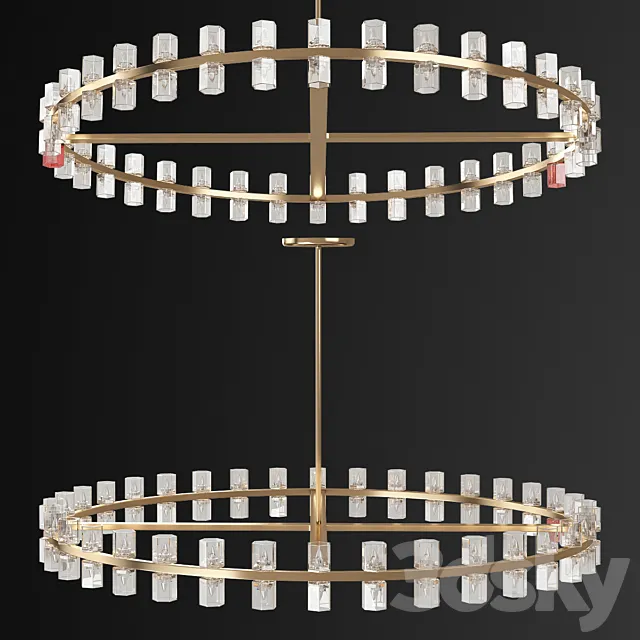 Restoration Hardware Arcachon Round Chandelier 3ds Max