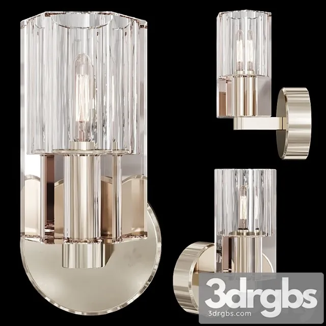 Restoration hardware arcachon single sconce nickel 3dsmax Download