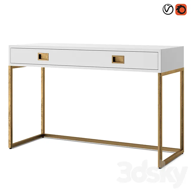 Restoration Hardware Avalon Desk 3DS Max Model