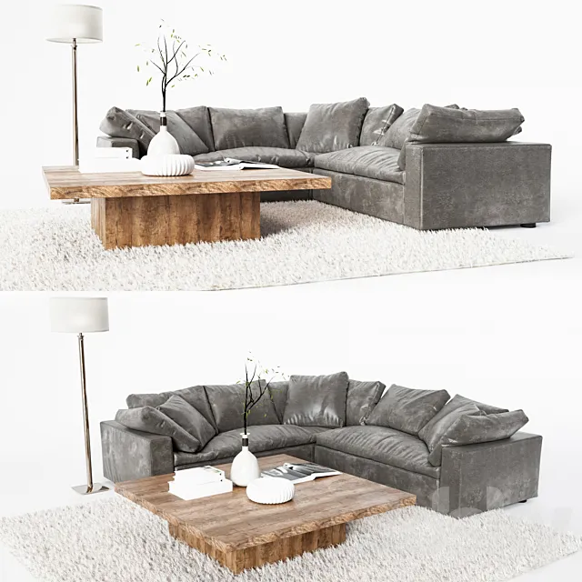 Restoration Hardware Cloud Sofa 3DSMax File