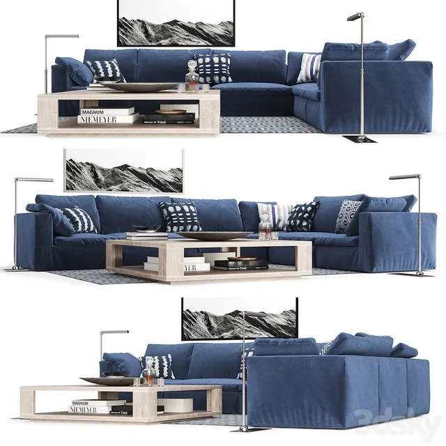 Restoration Hardware Cloud Sofa 3dsMax Model