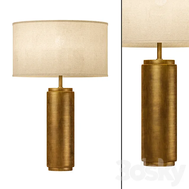 Restoration Hardware Cylindrical Column Table Lamp 3ds Max