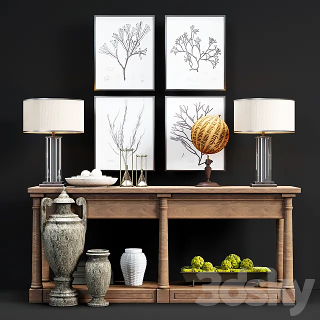 Restoration Hardware Decorative Kit 3ds Max