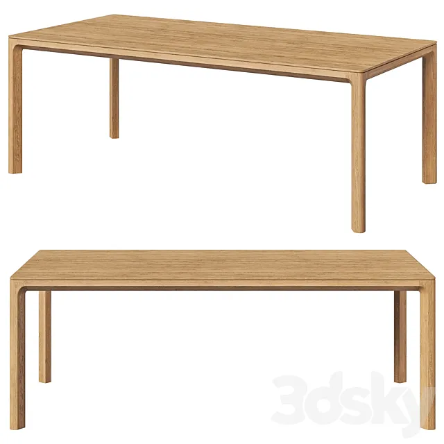 Restoration Hardware dining table Padua 3ds Max